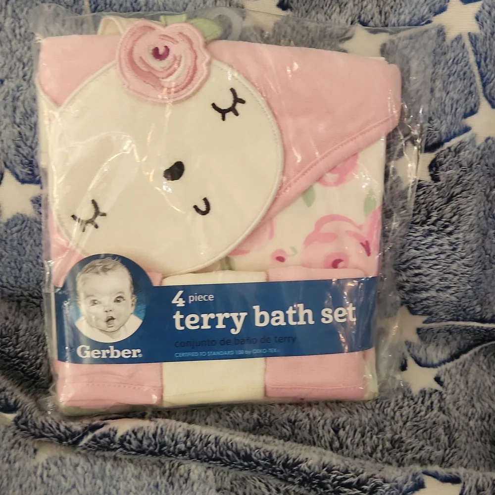 Terry bath set - Picture 1 of 5